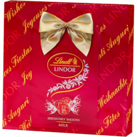 Lindt Lindor Milk Gift Wrap Box 287g (X2343)