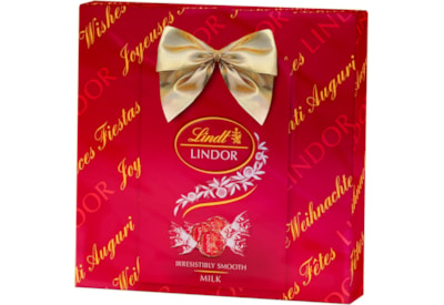 Lindt Lindor Milk Gift Wrap Box 287g (X2343)