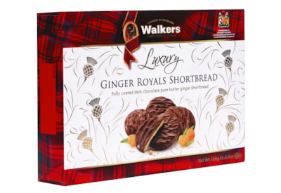 Walkers Shortbread Dark Chocolate Ginger Royals 150g Walkers Shortbread Dark Chocolate Ginger Royals 150g