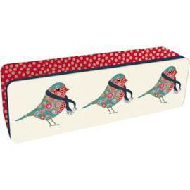 G Wilds Embossed Patchwork Robin Tin 150g (X2675)