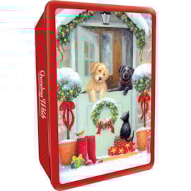 G Wilds Embossed Puppies Door Tin 300g G Wilds Embossed Puppies Door Tin 300g