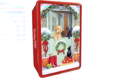G Wilds Embossed Puppies Door Tin 300g G Wilds Embossed Puppies Door Tin 300g
