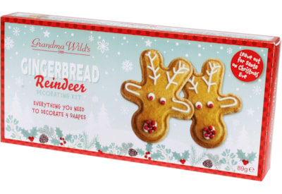 Grandma Wild's Gingerbread Reindeer Decorating Kit 89g Grandma Wild's Gingerbread Reindeer Decorating Kit 89g