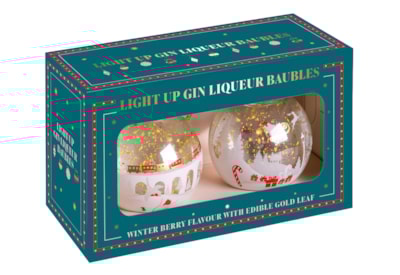 Bramble Light Up Gin Baubles Twin Pack Bramble Light Up Gin Baubles Twin Pack