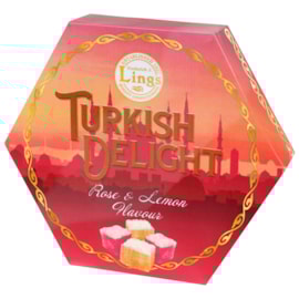 Frederick J Lings Lings Rose & Lemon Turkish Delight 200g Frederick J Lings Lings Rose & Lemon Turkish Delight 200g