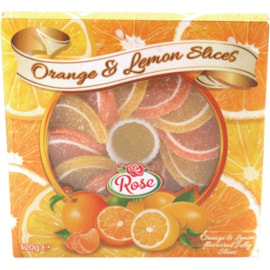 Rose Orange & Lemon Slices 90g (X602)