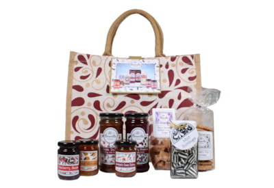 Bramble Jute Red Hamper Bag Large Bramble Jute Red Hamper Bag Large