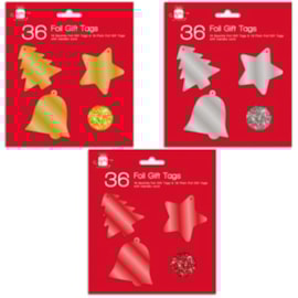 Giftmaker Sparkle & Foil Gift Tags 3 Col 36pk Giftmaker Sparkle & Foil Gift Tags 3 Col 36pk