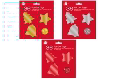 Giftmaker Sparkle & Foil Gift Tags 3 Col 36pk Giftmaker Sparkle & Foil Gift Tags 3 Col 36pk