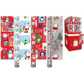 Wrap Santa & Friends 4 Designs 4m (XAMGW106)