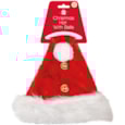 Red Fluffy Santa Hat With Bells Red Fluffy Santa Hat With Bells