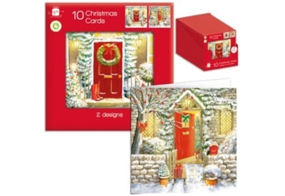 Giftmaker Square Front Door Scene Cards 10's (XANGC816)