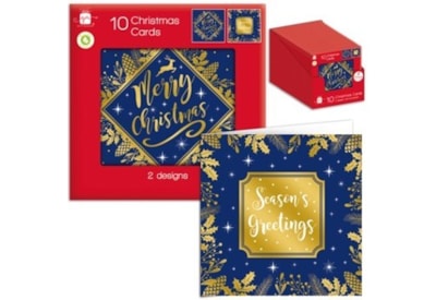 Giftmaker Square Midnight Blue Cards 10's (XANGC830)