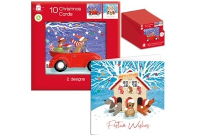 Giftmaker Square Dachshunds Cards 10's Giftmaker Square Dachshunds Cards 10's