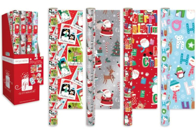 Giftmaker Wrap Novelty Cute 4 Designs 4m (XANGW101)