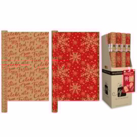 Giftmaker Traditional Kraft Roll Wrap Asst 2m Giftmaker Traditional Kraft Roll Wrap Asst 2m