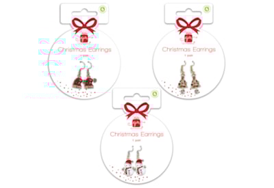 Giftmaker Novelty Christmas Dangley Earrings Asst Giftmaker Novelty Christmas Dangley Earrings Asst