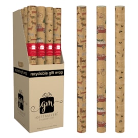 Giftmaker 2m Pets & Cars Kraft Roll Wrap Giftmaker 2m Pets & Cars Kraft Roll Wrap