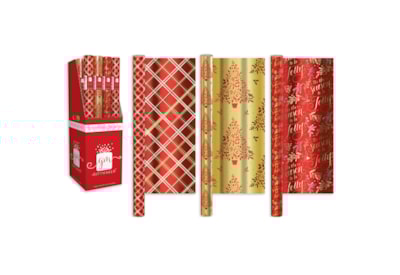 Giftmaker 1.5m Christmas Traditions Roll Wrap 1.5m