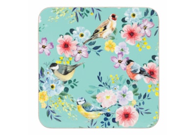 David Mason Design Birds & Flowers Set/4 Coasters David Mason Design Birds & Flowers Set/4 Coasters