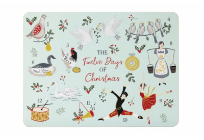 David Mason Design Twelve Days Of Christmas 4pk Placemats David Mason Design Twelve Days Of Christmas 4pk Placemats