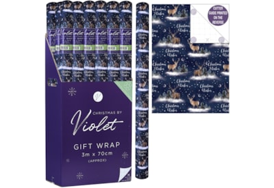 Violet Moonlit Forest Gift Wrap 3m (XBV-128-GW)