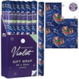 Violet Father Christmas Gift Wrap 3m (XBV-145-GW)