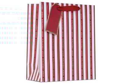 Christmas Stripe Gift Bag Medium Christmas Stripe Gift Bag Medium