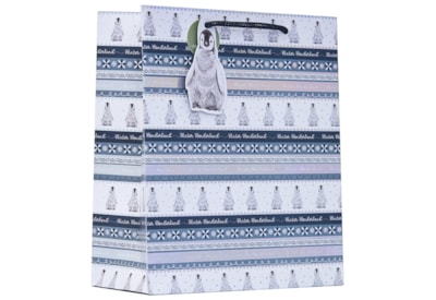 Penguin Fairisle Gift Bag Medium Penguin Fairisle Gift Bag Medium