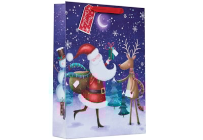 Santa & Rudolph Gift Bag Xlarge