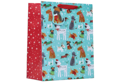 Christmas Pups Gift Bag Large Christmas Pups Gift Bag Large