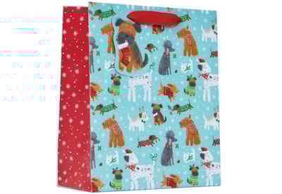 Christmas Pups Gift Bag Medium Christmas Pups Gift Bag Medium