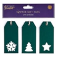 12pk Green Kraft Die Cut Gift Tags 12pk Green Kraft Die Cut Gift Tags