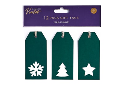 12pk Green Kraft Die Cut Gift Tags 12pk Green Kraft Die Cut Gift Tags