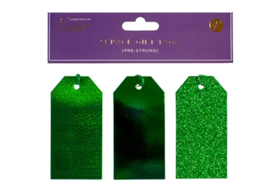 9pk Green Gift Tags