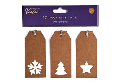 12pk Kraft Die Cut Gift Tags 12pk Kraft Die Cut Gift Tags
