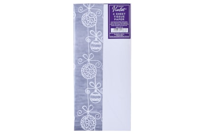 4 Sheet Tissue Silver Bauble 4 Sheet Tissue Silver Bauble