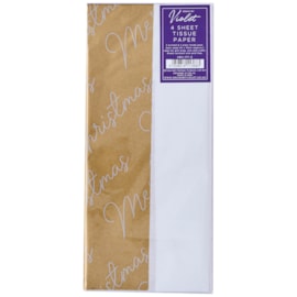 4 Sheet Tissue Gold Text 4 Sheet Tissue Gold Text