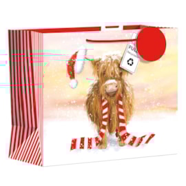 Giftmaker Highland Cow Gift Bag Large Giftmaker Highland Cow Gift Bag Large