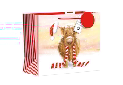 Giftmaker Highland Cow Gift Bag Large