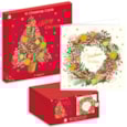 Giftmaker Tree & Wreath Sq Cards 2 Designs 10pk Giftmaker Tree & Wreath Sq Cards 2 Designs 10pk