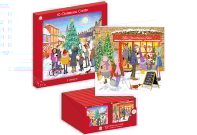Giftmaker Whimsical Scene Sq Cards 2 Designs 10pk Giftmaker Whimsical Scene Sq Cards 2 Designs 10pk