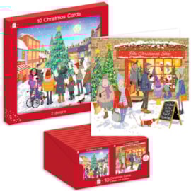Giftmaker Whimsical Scene Sq Cards 2 Designs 10pk Giftmaker Whimsical Scene Sq Cards 2 Designs 10pk