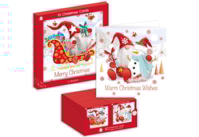 Giftmaker Gonks Sq Cards 2 Designs 10pk