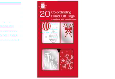 Giftmaker Co-ord Red & White Gift Tags 20pk