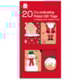 Giftmaker Co-ord Festive Kraft Gift Tags 20pk Giftmaker Co-ord Festive Kraft Gift Tags 20pk