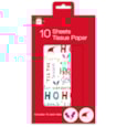 Giftmaker Merry Christmas & Red Tissue Paper Sheet 10's