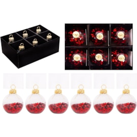 Rsw Red Star Confetti Place Card Holders (XM6179)