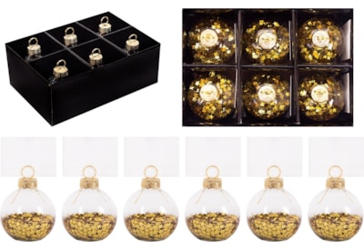 Rsw Gold Star Confetti Place Card Holders (XM6180)