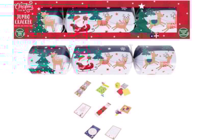Rsw Jumbo Santa & Sleigh Crackers 17.5" Rsw Jumbo Santa & Sleigh Crackers 17.5"